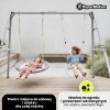Huśtawka ogrodowa 4w1 HyperMotion – stelaż, hamak, huśtawka i bocianie gniazdo